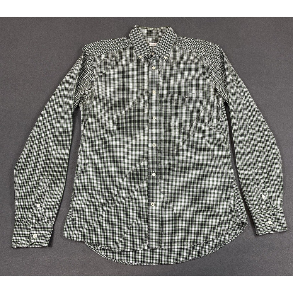 Lacoste Gingham Check Button Down Shirt Mens S (Tag 38) Modern Fit